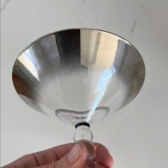 Iridescent Glass Martini Pair (set of 2) - Picture 4 of 7